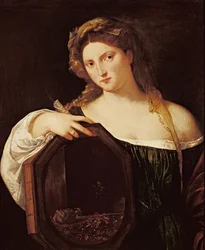 Allegorie der Eitelkeit oder Junge Frau mit einem Spiegel, ca. 1515